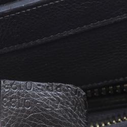 Pre Owned Celine Brown Leather Micro Luggage Tote