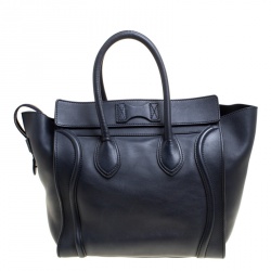 مملوكة مسبقًا حقيبة سيلين ميني لاغيدج جلد أسود