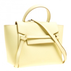 Pre Owned Celine Citrine Leather Belt Bag
