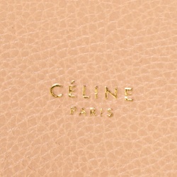 Pre Owned Celine Melon Orange Leather Blade Hobo