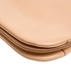 Pre Owned Celine Melon Orange Leather Blade Hobo