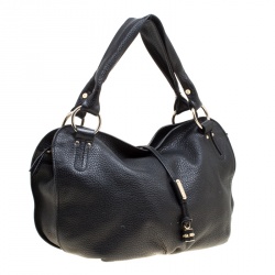 Celine Black Leather Large Bittersweet Hobo