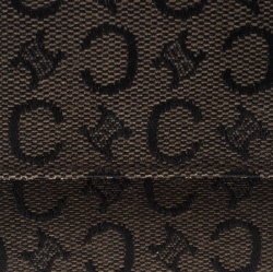 Pre Owned Celine Brown Monogram Macadam Canvas Compact Wallet