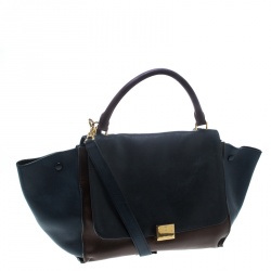 مملوكة مسبقًا Celine Tri Color Leather Medium Trapeze Tote