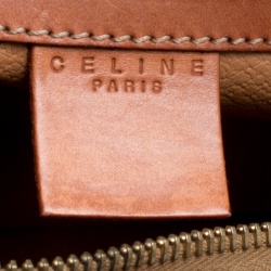 Pre Owned Céline Brown Coated Canvas and Leather Macadam Satchel