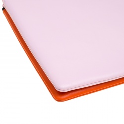 Pre Owned Celine Lilac/Orange Leather Clutch