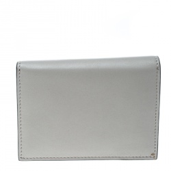 مملوكة مسبقًا Celine Grey/ Multicolor Leather and Calf Hair Diamond Card Case