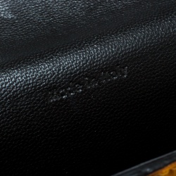 مملوكة مسبقًا Celine Grey/ Multicolor Leather and Calf Hair Diamond Card Case