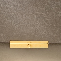 Pre Owned Celine Beige Leather Blade Flap Bag