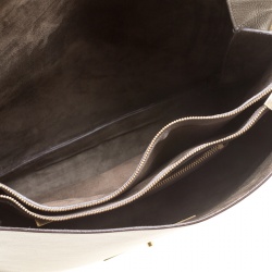 Pre Owned Celine Beige Leather Blade Flap Bag