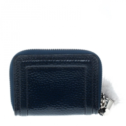 Pre Owned Celine Blue Patent Leather Coin Purse