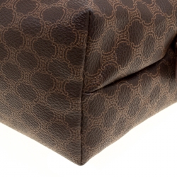 Celine Brown Macadam Coated Canvas Pouch