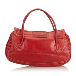 Pre Owned Celine Red Leather Everyday Bag