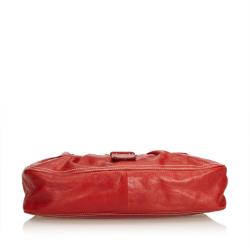 Pre Owned Celine Red Leather Everyday Bag