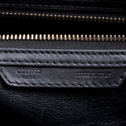 Pre Owned حقيبة يد سيلين لاغدغ صغيرة سويدي وثعبان سوداء/ خضراء