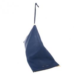 مملوكة مسبقًا Celine Lambskin Ink Blue Berlingot Clutch