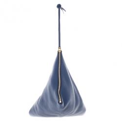 مملوكة مسبقًا Celine Lambskin Ink Blue Berlingot Clutch