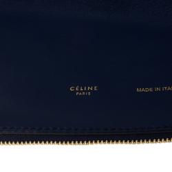 مملوكة مسبقًا Celine Lambskin Ink Blue Berlingot Clutch