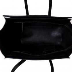 Pre Owned Celine Tricolor Leather Micro Luggage Tote
