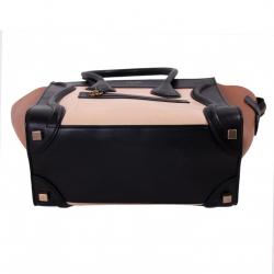 Pre Owned Celine Tricolor Leather Micro Luggage Tote