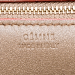 Pre Owned Celine Beige Leather Medium Tie Tote