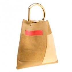 Pre Owned Celine Multicolour Leather Geometric Bag