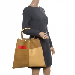 Pre Owned Celine Multicolour Leather Geometric Bag