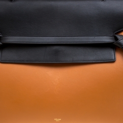 Pre Owned Celine Bicolor Leather Medium Belt Bag