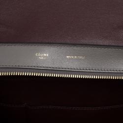 مملوكة مسبقًا Celine Grey Croc Embossed Leather Trapeze Luggage Tote