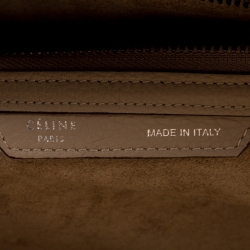 Pre Owned Celine Light Brown Leather Mini Luggage Tote