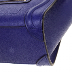 مملوكة مسبقًا حقيبة يد سيلين نانو لاغيدغ جلد أزرق