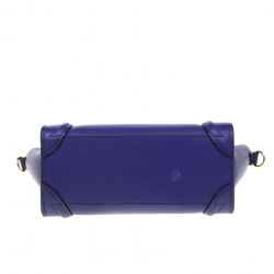 مملوكة مسبقًا حقيبة يد سيلين نانو لاغيدغ جلد أزرق