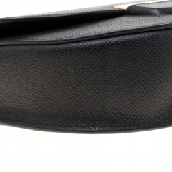 Pre Owned Celine Black Leather Small Trotteur Crossbody Bag