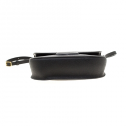 Pre Owned Celine Black Leather Small Trotteur Crossbody Bag