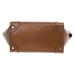 Pre Owned Celine Mini Luggage Tan Tote
