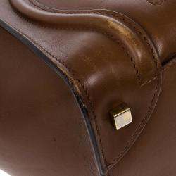 Pre Owned Celine Mini Luggage Tan Tote