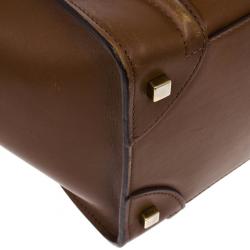 Pre Owned Celine Mini Luggage Tan Tote