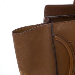 Pre Owned Celine Mini Luggage Tan Tote