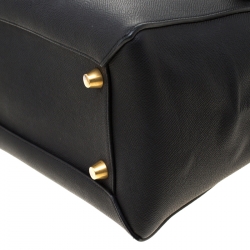 Pre Owned Celine Black Leather Micro Belt Bag