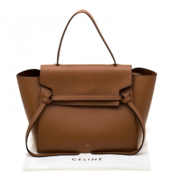 Pre Owned Celine Brown Leather Belt Bag 