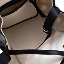 Pre Owned Celine Black Cutout Leather Medium Phantom Luggage Tote