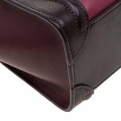 مملوكة مسبقًا Celine Tri Color Leather Nano Luggage Tote
