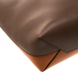 Pre Owned Celine Tri Color Leather Twisted Cabas Tote