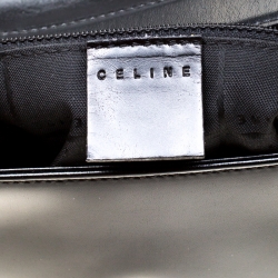 Pre Owned Celine Black Leather Flap Shoulder Bag