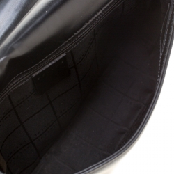 Pre Owned Celine Black Leather Flap Shoulder Bag