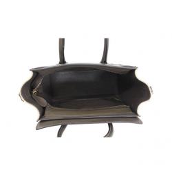 مملوكة مسبقًا حقيبة يد سيلين نانو لاغيدج جلد ثعبان و جلد ثلاثي اللون