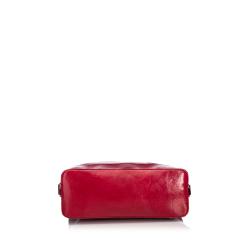 Pre Owned Celine Red Leather Shoulder Bag