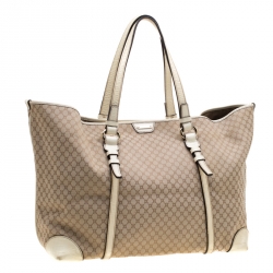 مملوكة مسبقًا حقيبة يد سيلين شوبر نقش تمساح وكانفاس ماكادام بيج فاتحة/ بيج