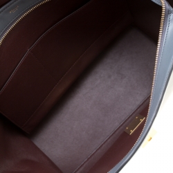 Pre Owned Celine Tri Color Leather and Suede Medium Trapeze Bag