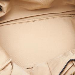 Pre Owned Celine Two Tone Canvas and Leather Top Handle Bag